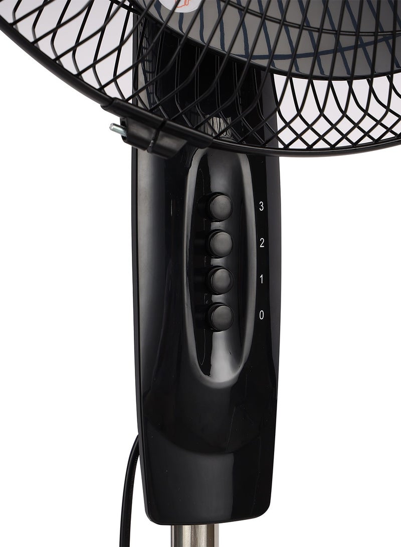 أولسنمارك تصميم بقاعدة لمروحة ستاند عالية السرعة مقاس 16 بوصة مع 3 شفرات للرياح القوية ومستوى 3 سرعات - Image 3