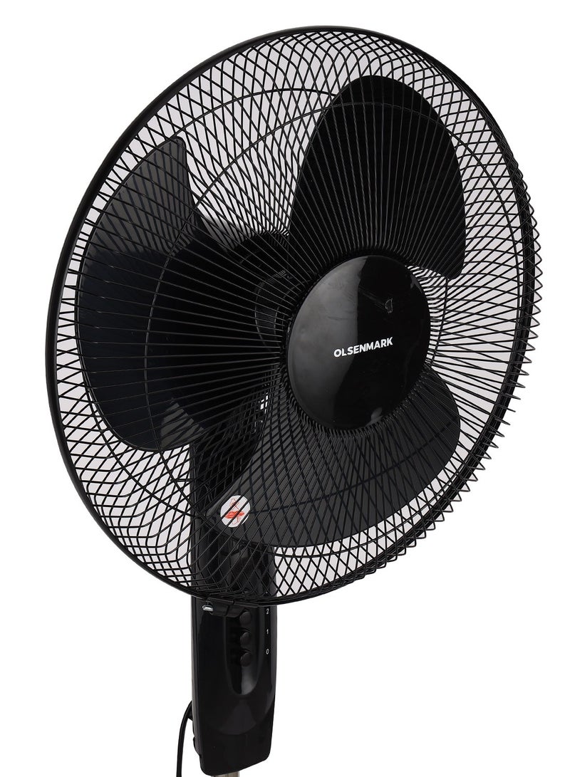 أولسنمارك تصميم بقاعدة لمروحة ستاند عالية السرعة مقاس 16 بوصة مع 3 شفرات للرياح القوية ومستوى 3 سرعات - Image 2