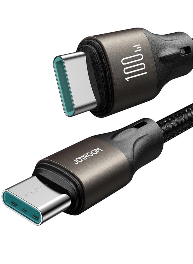 جوي روم A25 كابل بيانات شحن سريع 100 واط USB-C/Type-C إلى USB-C/Type-C 1.2 متر - Image 2