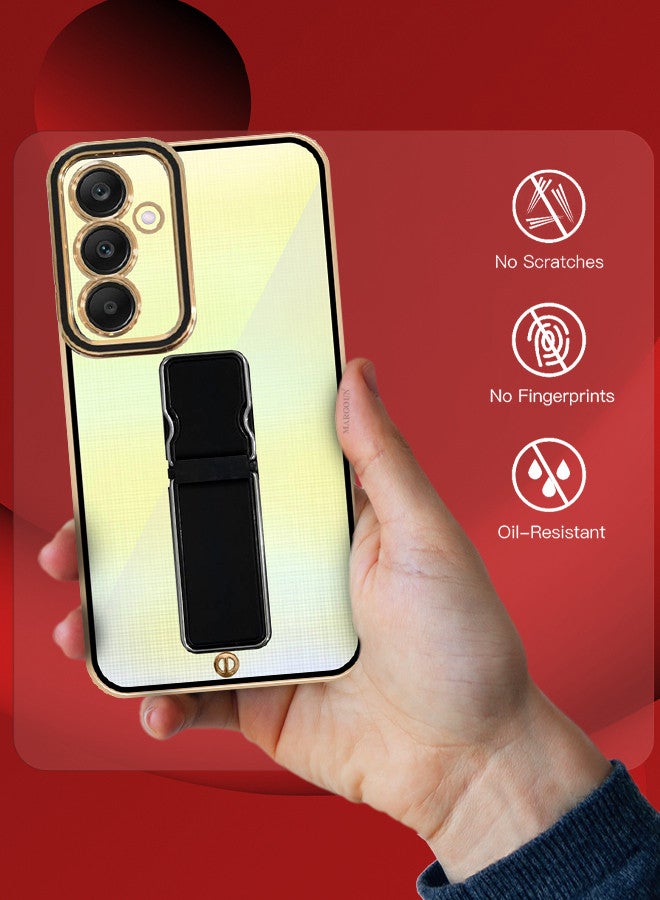 مارجون Samsung Galaxy A25 Case Electroplated Edge Case with Kickstand Soft Shockproof Protective Case Cover Full Camera Protection Raised MIX2 - Image 4
