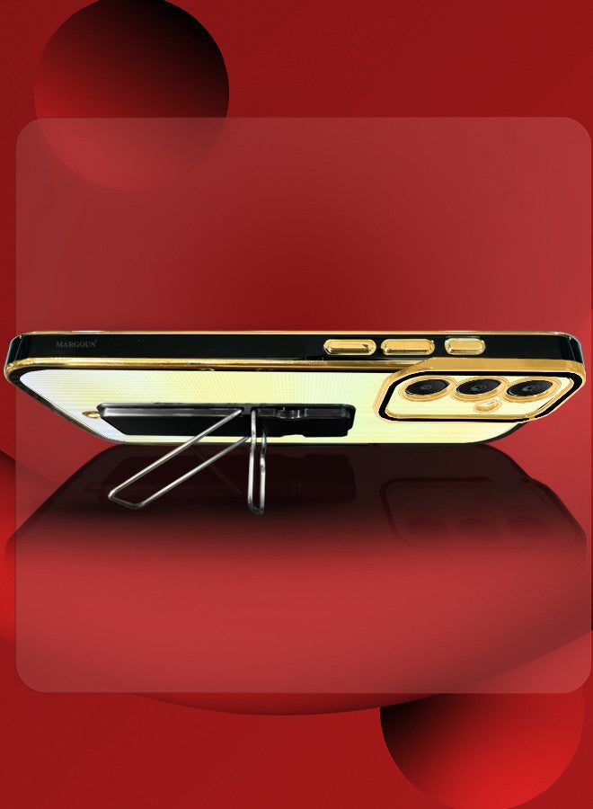 مارجون Samsung Galaxy A25 Case Electroplated Edge Case with Kickstand Soft Shockproof Protective Case Cover Full Camera Protection Raised MIX2 - Image 5