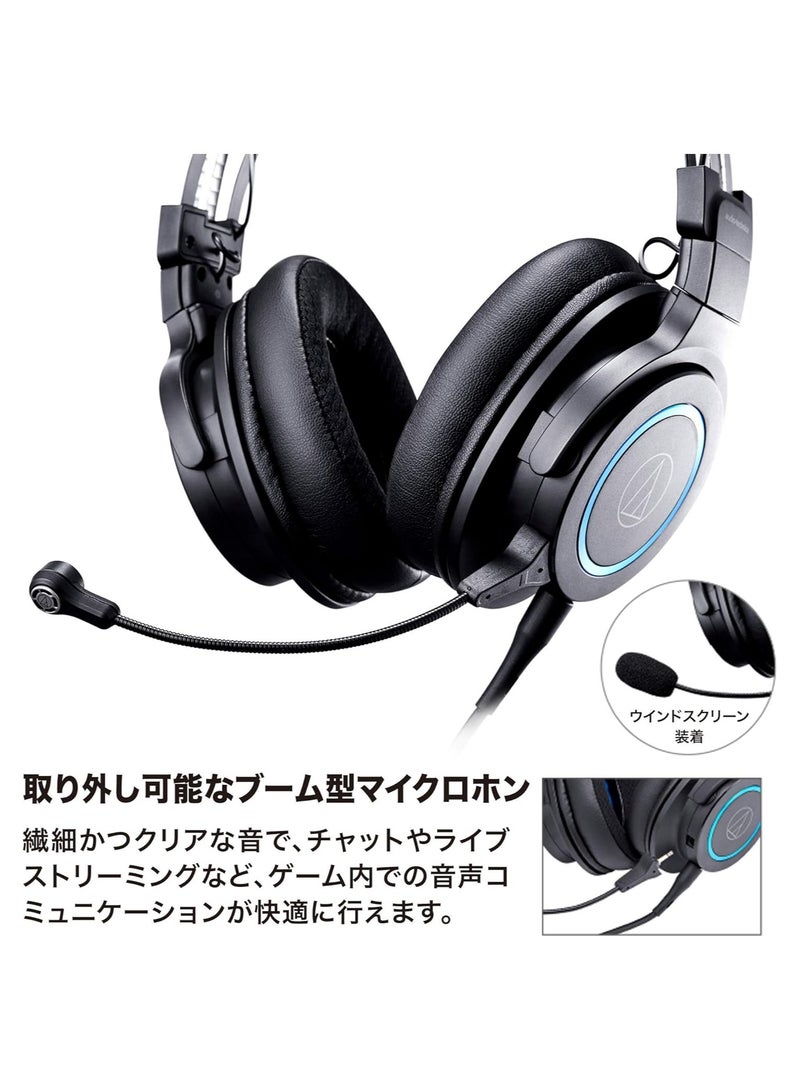 audio-technica - ATHG1 Earphones 3.5 mm Connector Blue Black - Image 1