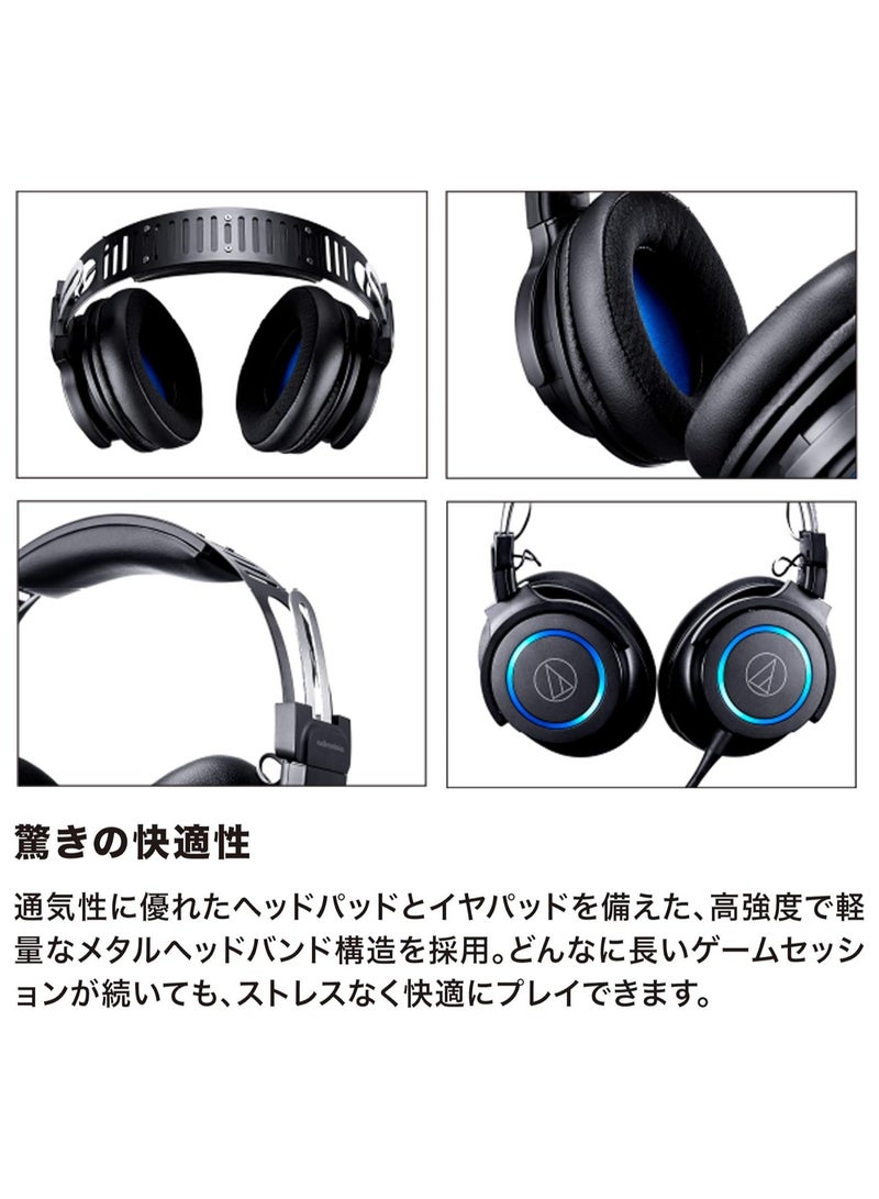 audio-technica - ATHG1 Earphones 3.5 mm Connector Blue Black - Image 1