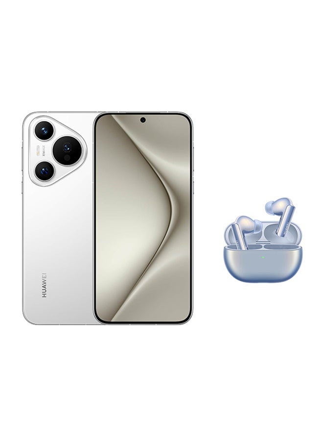 HUAWEI Pura 70 Dual SIM White 12GB RAM 256GB 4G - Middle East Version With Huawei FreeBuds Pro 3  - Image 1