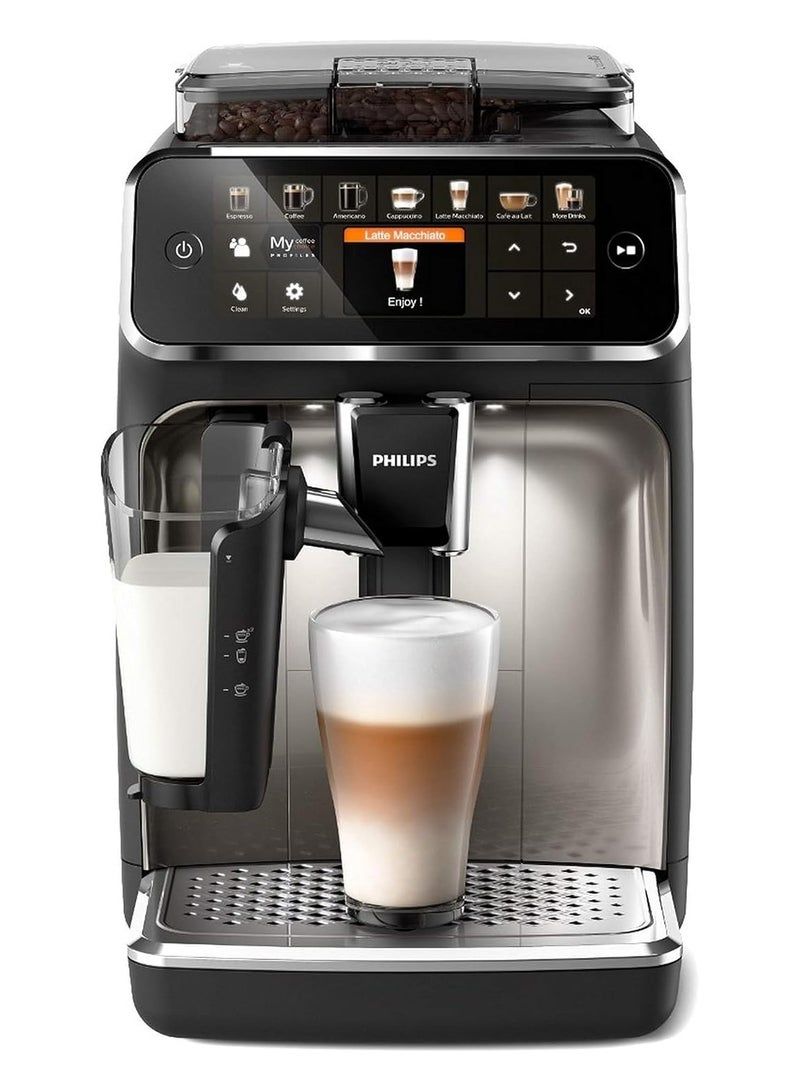 Philips 12 Cup Fully Automatic Espresso Maker UAE Edition Series5400 12 ml 1500 W Ep5447/90 Ceramic Black - Image 1