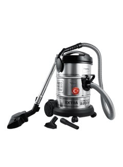Impex Turkish Vacuum Cleaner, 21Ltr Dust Capacity, Metal Body, Low Noise, Telescopic Tube, Dust Full Indicator, Convenient Handle, Ideal For Home And Office Cleaning 21 L 2200 W VC 4708 Silver&Black  - Image 1