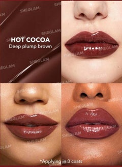 SHEGLAM Pout-Perfect Shine Lip Plumper - Hot Cocoa  - Image 2
