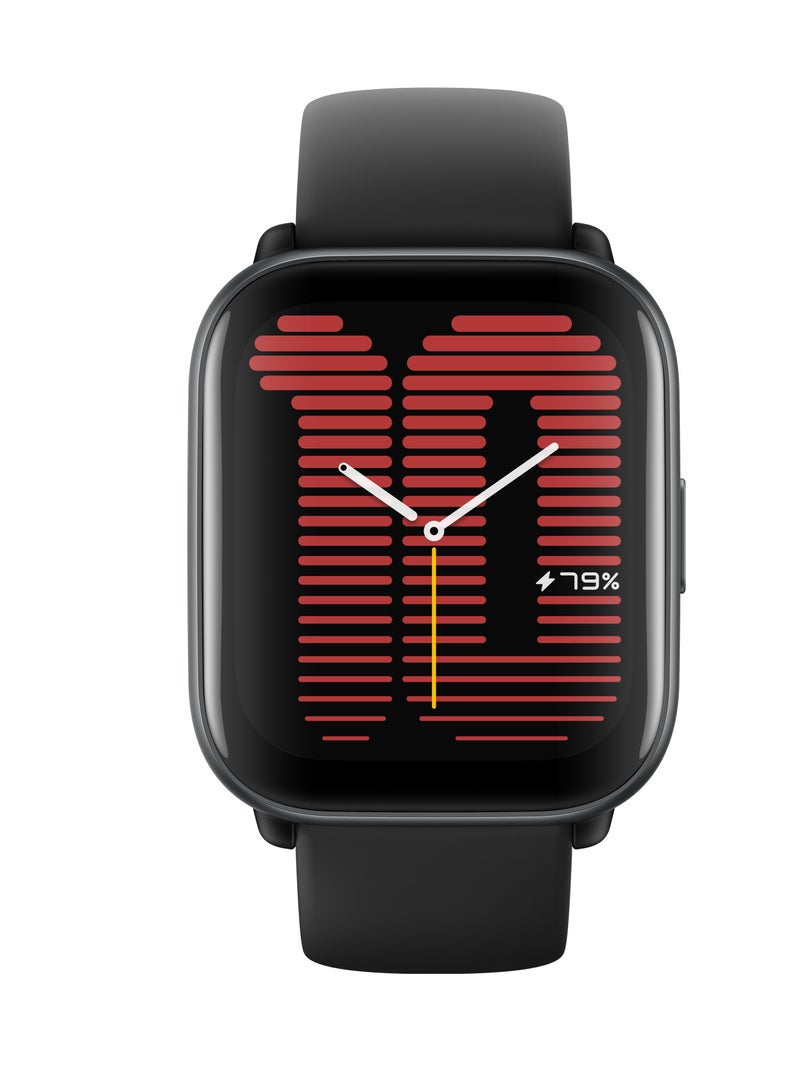Amazfit - Active Smart Watch With Ai Fitness Exercise Coach, Gps, Bluetooth Calling, Music, 14 Day Battery, 1.75 Inch Amoled Display, Alexa Built-In, Fitness Watch For Android And iPhone Midnight Black - Image 1