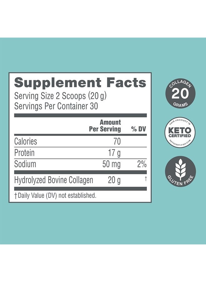 نيوسيل Super Collagen Peptides, 20g Per Serving, Gluten Free, Keto Friendly Unflavored Powder, 21.2 Oz., 1 Canister  - Image 5