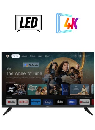 75" Edgeless 4K UHD Official Google TV With Hey Google Voice Remote, Bluetooth, Dolby Audio And Free Wall Bracket- 2024 New Model E75ELGT1100 Black - pnsku/N70065327V/45/_/1749037489/9701d787-ba93-4590-a1a2-501e75a998a5