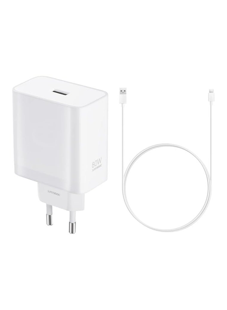 OPPO 100 W 80 W 65 W 33 W SuperVooc Charge For Original, OnePLus Warp Charge, Super Dart Charge Adapter For Realme, Vivo Fast Charge White - Image 2