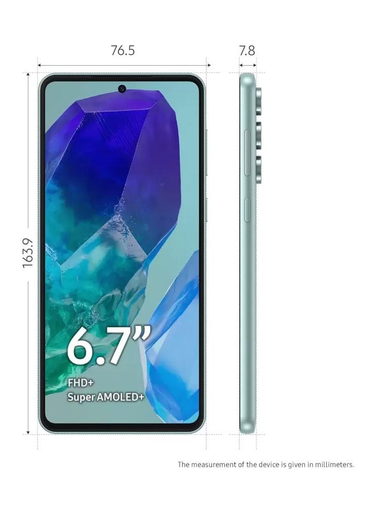 Galaxy M55 5G (Light Green, 256 GB)  (8 GB RAM) - pnsku/N70065335V/45/_/1714114859/2e7f0d77-6f43-4a22-9b7a-c8bb4ecbcbf1