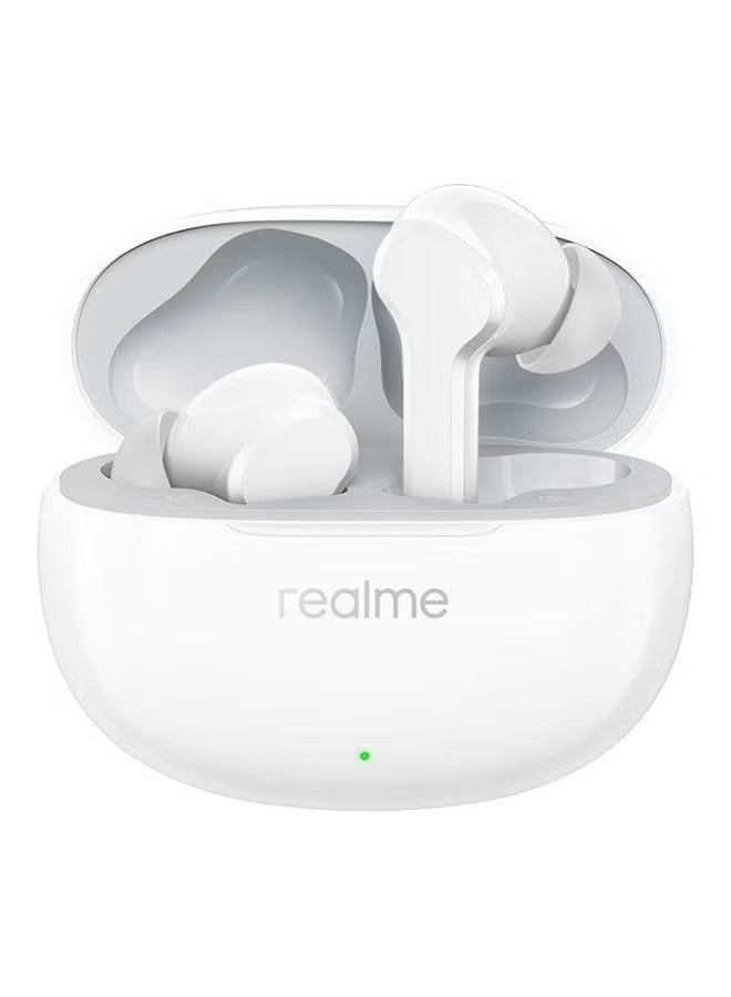 realme Buds T110 True Wireless Earbuds,IPX5 Water Resistance,Bluetooth 5.4,up to 38 Hours Total Playback White - Image 1