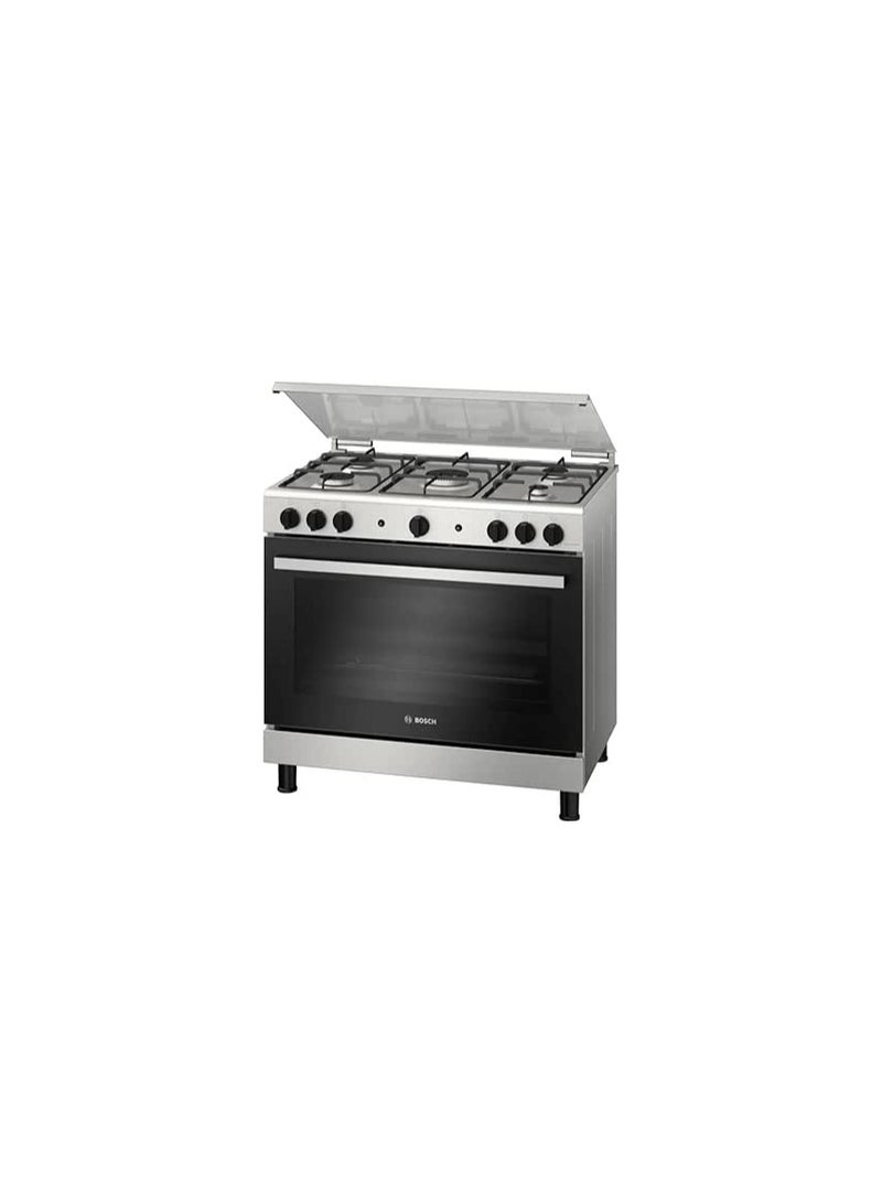 BOSCH Bosch Series 2 Gas Cooker, 90 x 60 cm, 5 Burners, HGV1F0U50S HGV1F0U50S Silver  - Image 3