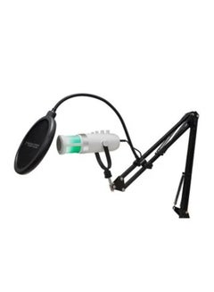 TWISTED MINDS W108 RGB Gaming Microphone , Supports Mobile Phone, Computer, Tablet, White | TM-W108 W White  - Image 1