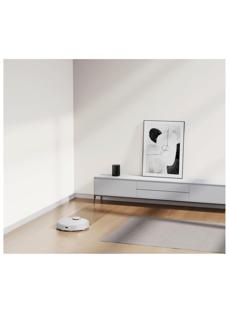 Xiaomi - Laser Navigation System Robot Vacuum Cleaner High LDS Sensor With 360 Degree Blower Detection Range With Strong Pascal Suction Fan With Large Capacity 3200mAh White Battery 40000 mW S10 White - Image 1