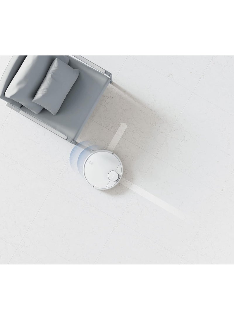 Xiaomi - Laser Navigation System Robot Vacuum Cleaner High LDS Sensor With 360 Degree Blower Detection Range With Strong Pascal Suction Fan With Large Capacity 3200mAh White Battery 40000 mW S10 White - Image 1