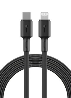 Oraimo iPhone Cable 1M USB C to Lightning Fast Charging Cable for iPhone 14/14 Plus/ 14 Pro/14 Pro Max/iPhone 13/12/11/XS/Pro Max /Pro/Mini/SE/ iPad 9 Black  - Image 1