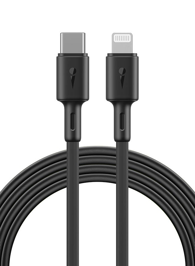 أورايمو iPhone Cable 1M USB C to Lightning Fast Charging Cable for iPhone 14/14 Plus/ 14 Pro/14 Pro Max/iPhone 13/12/11/XS/Pro Max /Pro/Mini/SE/ iPad 9 Black  - Image 1