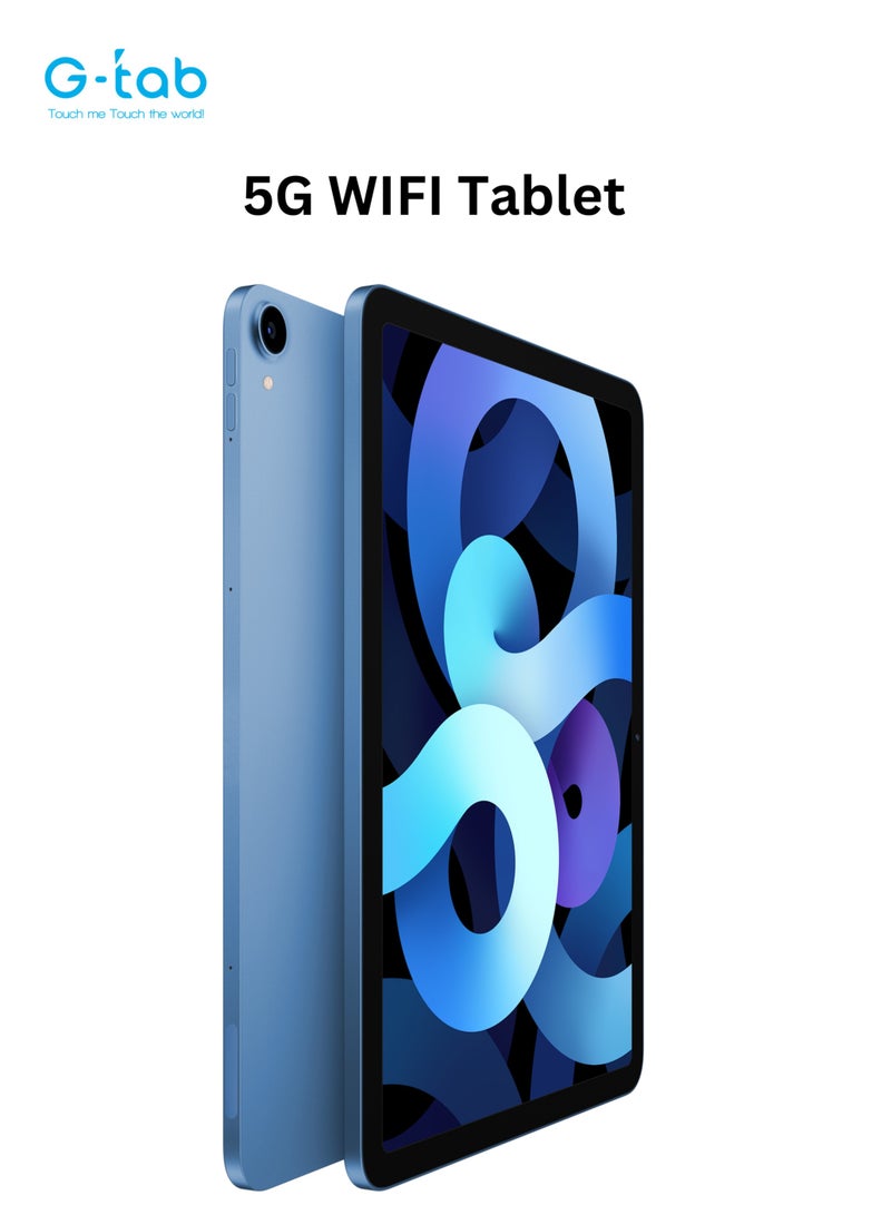G-Tab - Pad 10 Tablet/10.1 inch IPS Display/800x1280 Resolution/Android 14/Quad Core 2.0 GHz/6580 mAh /5G Wifi/ 4GB RAM (Expandable upto 4GB)/128GB ROM/5MP Front+8MP Rear Camera / Touch Pen Inside - Image 1