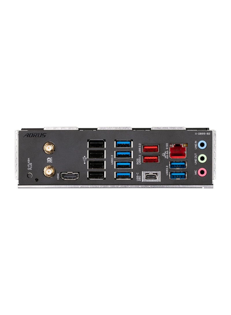 X670 AORUS Elite AX (AM5/ LGA 1718/ AMD/ X670/ ATX/ 5 Year Warranty/ DDR5/ Quad M.2/ PCIe 5.0/ USB 3.2 Gen2X2 Type-C/AMD WiFi 6E/ 2.5GbE LAN/Q-Flash Plus/M.2 EZ-Latch/Gaming Motherboard) Black
