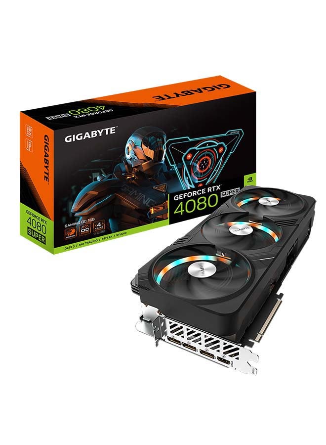 GIGABYTE - GeForce RTX 4080 SUPER GAMING OC Graphics Card, 16GB 256-bit GDDR6X Memory, 23 Gbps Memory Speed, 2595MHz Core Clock, PCI-E 4.0, HDMI 2.0a / DP 1.4a | GV-N408SGAMING OC-16GD Black - Image 1