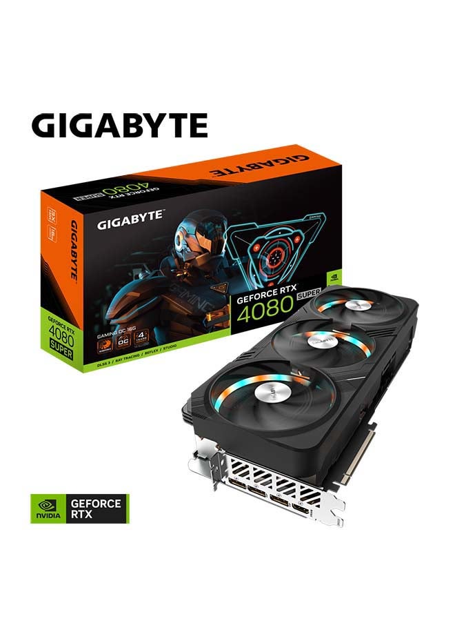 GIGABYTE - GeForce RTX 4080 SUPER GAMING OC Graphics Card, 16GB 256-bit GDDR6X Memory, 23 Gbps Memory Speed, 2595MHz Core Clock, PCI-E 4.0, HDMI 2.0a / DP 1.4a | GV-N408SGAMING OC-16GD Black - Image 1