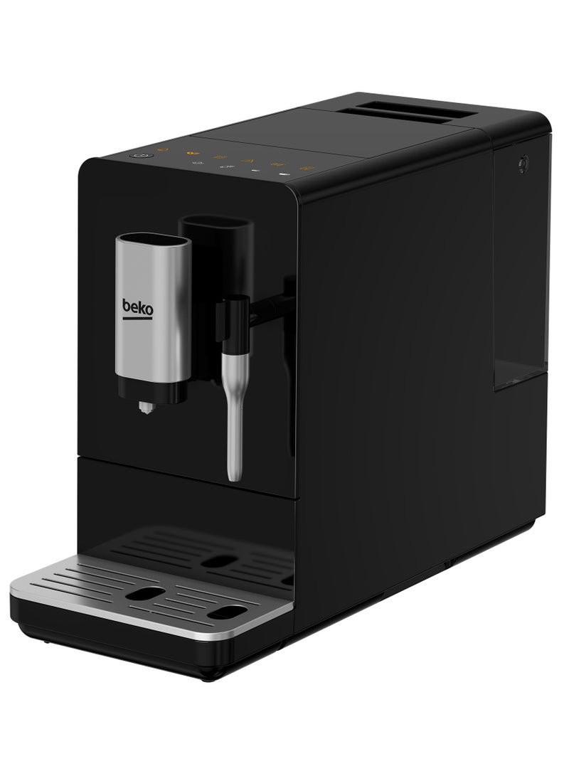 Beko Beko high efficiency machine 19 Bar Pressure - Power 1350 watt - Water Tank 1.5 liter - with Milk Frother and 5 levels Grinding - CEG 3192 B 1.5 L 1350 W 8911403200 Black - Image 1
