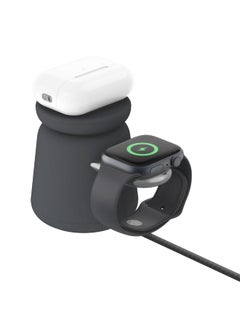Boostcharge Pro 2-In-1 Wireless Charging Dock W/ Magsafe 15W - Fast Charge iPhone Stand, Works W/ Iphone 15/14/13/12, Apple Watch 9/8/7/6/5/4, Airpods, And Other Magsafe Enabled Devices Black
