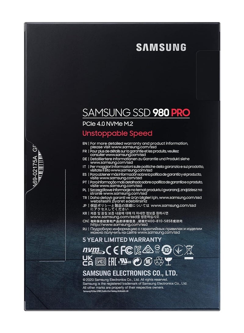 سامسونج 980 PRO PCIe 4.0 NVME M.2 SSD (MZ-V8P1T0BW)  - Image 2