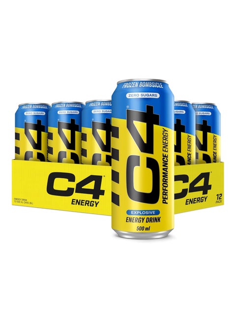 C4 Performance Energy Carbonated RTD 12x500ml- Frozen Bombsicle