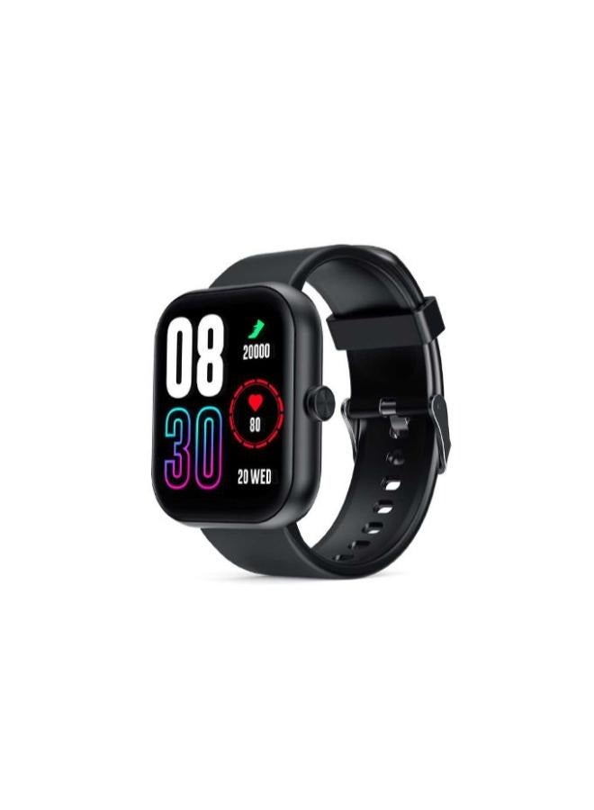Infinix - 270 mAh Infinix XW1 Smart Watch 1, Water Resistant, Screen Touch, 7-Day Battery, Bluetooth Call, Health Workout, Heart rate, Blood oxygen, Sleep breath Tracking, Black - Image 1