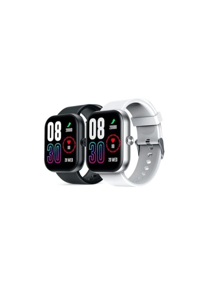 Infinix - 270 mAh Infinix XW1 Smart Watch 1, Water Resistant, Screen Touch, 7-Day Battery, Bluetooth Call, Health Workout, Heart rate, Blood oxygen, Sleep breath Tracking, Black - Image 1