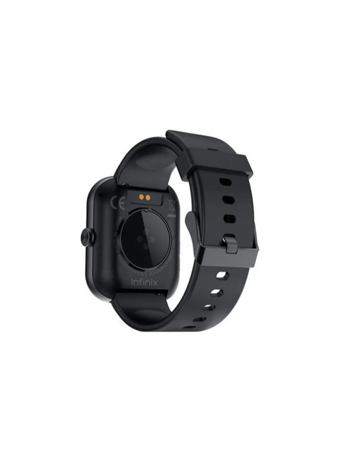 Infinix - 270 mAh Infinix XW1 Smart Watch 1, Water Resistant, Screen Touch, 7-Day Battery, Bluetooth Call, Health Workout, Heart rate, Blood oxygen, Sleep breath Tracking, Black - Image 1