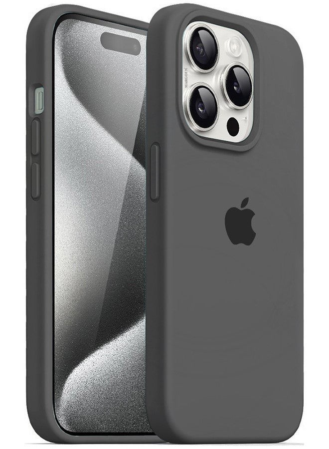 MARGOUN 3 Packs iPhone 15 Pro Max Case Screen Protector And Camera Lens Protector Upgrade Defender Silicone Cover ShockProof Anti-Scratch Protective Phone Case Dark Grey  - Image 3