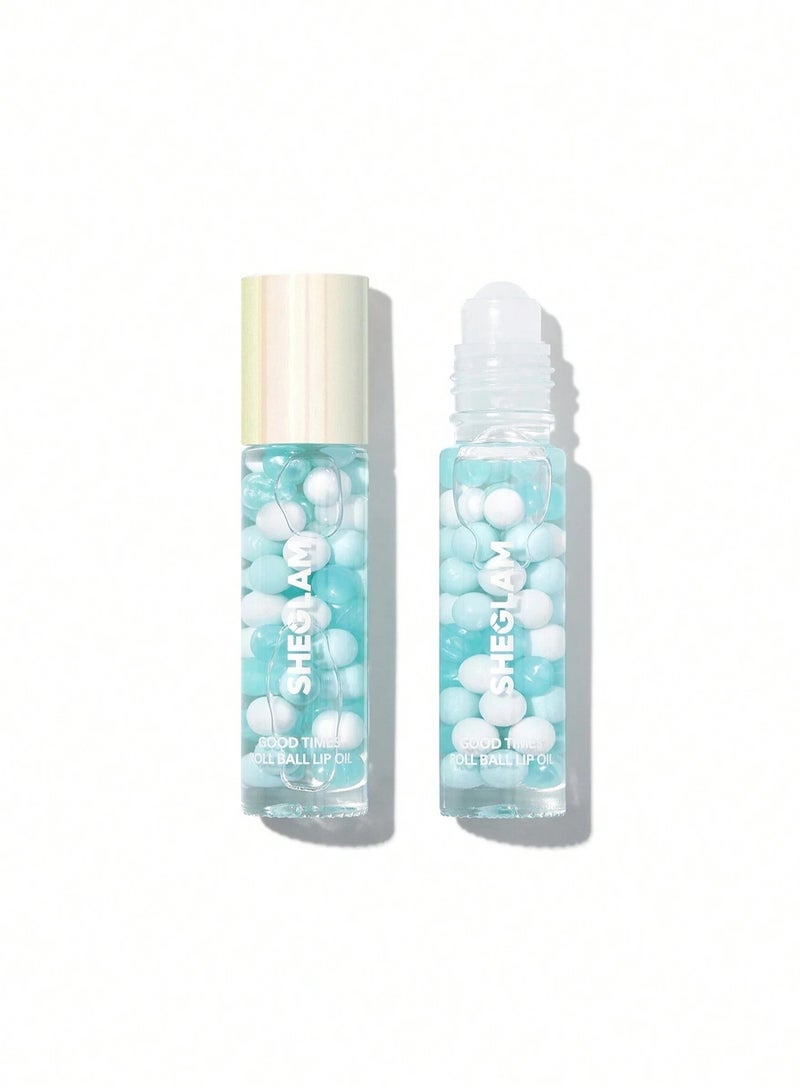 SHEGLAM Good Times Roll Ball Lip Oil - In Full Swing Clear  - Image 1