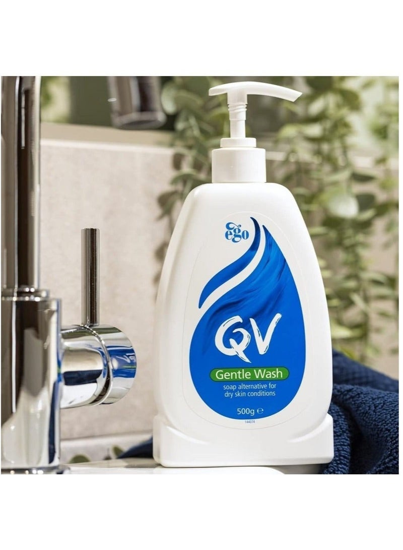 كيو في صابون بديل Qv لغسل لطيف لحالات جفاف الجلد 500 جرام - Image 2