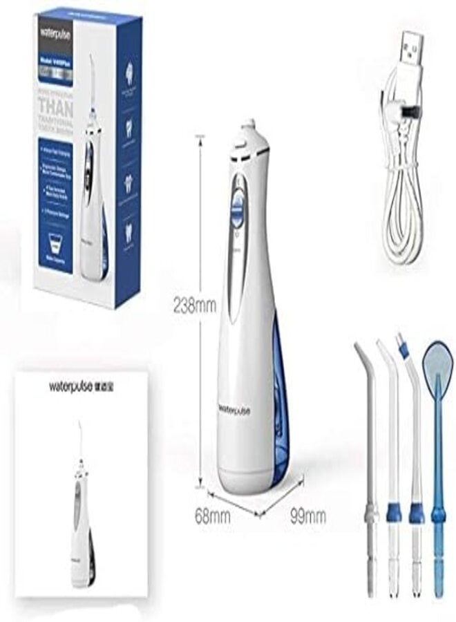 waterpulse V400pulse Portable Dental Flosser Cordless Oral Irrigator With Travel Case 240ML Rechargeable Battery Water Flosser Teeth - Image 2