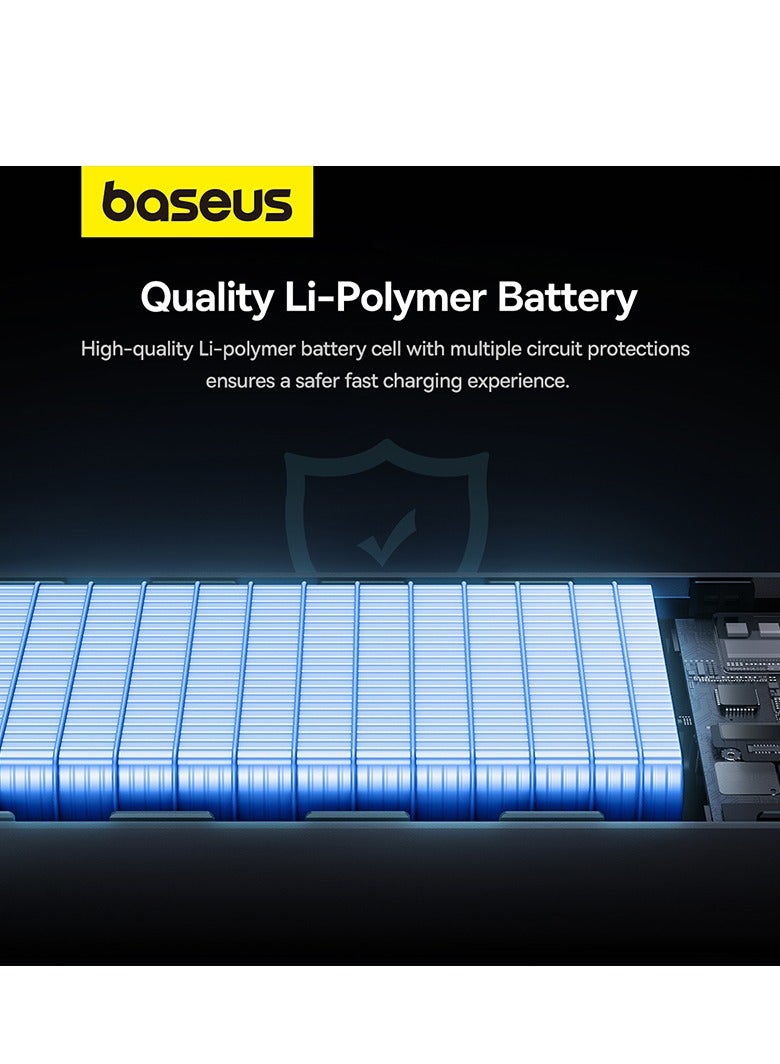Baseus 20000 mAh 30W iPhone Portable Charger, USB C Fast Charging Hi-Speed Power bank With LED Digital Display Compatible With iPhone 15/14/13/12 Series, Samsung S24, iPad Pro, Huawei, Xiaomi Etc Black  - Image 5