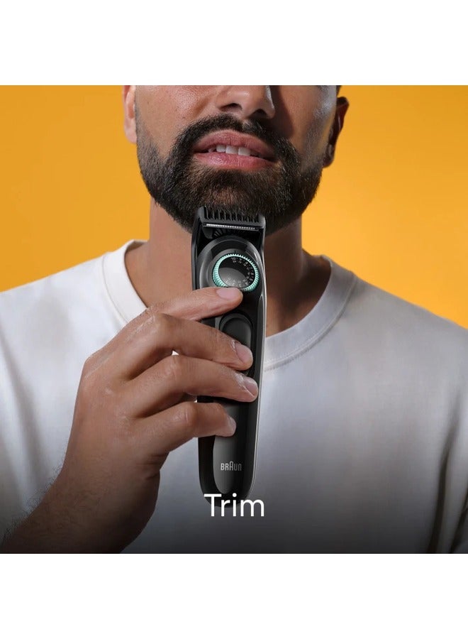 BRAUN - BT3411  Beard Trimmer 3 With Precision Wheel, 3 styling tools, 50min runtime - Image 1