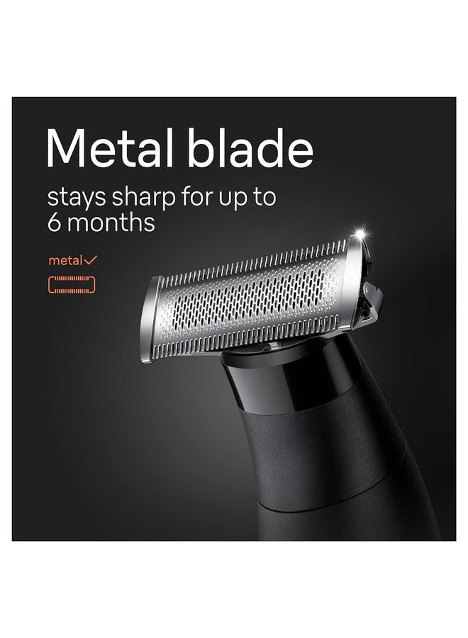 BRAUN - XT5300 hybrid trimmer Face & body with 4D-flex blade, waterproof, 6 combs, pouch, charging stand - Image 1
