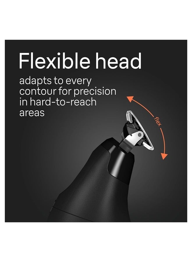 BRAUN - XT5300 hybrid trimmer Face & body with 4D-flex blade, waterproof, 6 combs, pouch, charging stand - Image 1