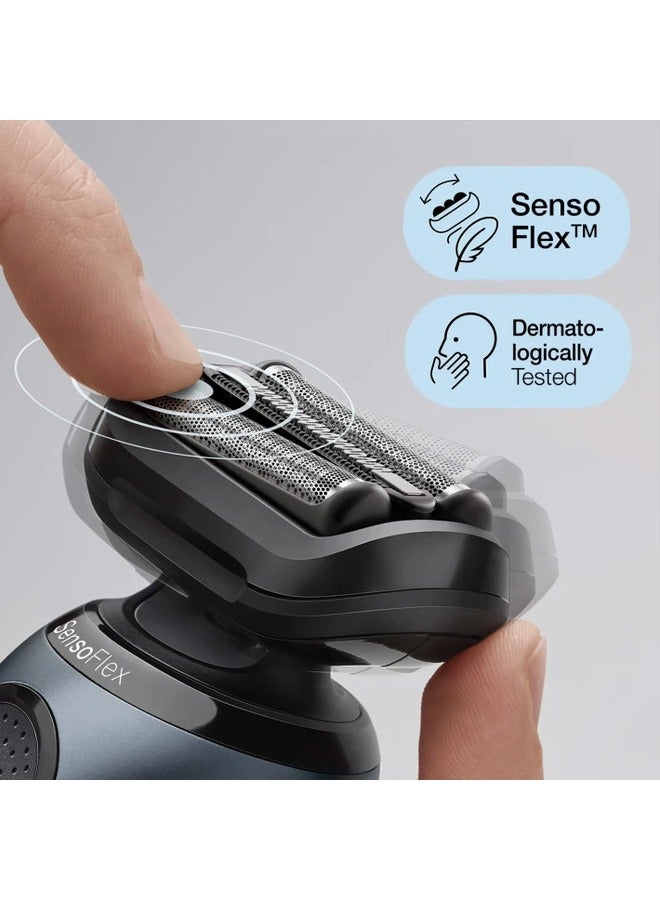 براون - Series 6 61-N7650cc Wet & Dry shaver with SmartCare center and 2 attachments - Image 1