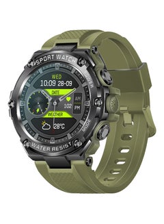 PROMATE Fitness Tracker, Round-Screen Bluetooth 5.1 Smartwatch with 1.53” TFT Display, Speaker, E-Card Sharing, 80-Day Battery and IP67 Sweat Resistance, XWatch-R19 Green  - Image 1