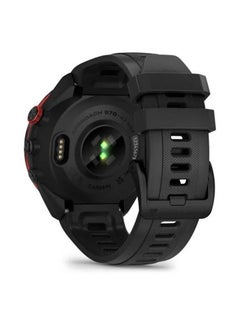 GARMIN Approach S70 - 47MM - Up To 16 Days Battery Life - 1.4"inch Amoled Display, Scratch Resistant, Corning® Gorilla® Glass 3, Heart Rate Monitor, All Day Stress Monitor, Advanced GPS Features, Advanced Golf Features and Dedicated Sports App, iOS and Android Compatible BLACK CERAMIC BEZEL WITH BLACK SILICONE BAND  - Image 4