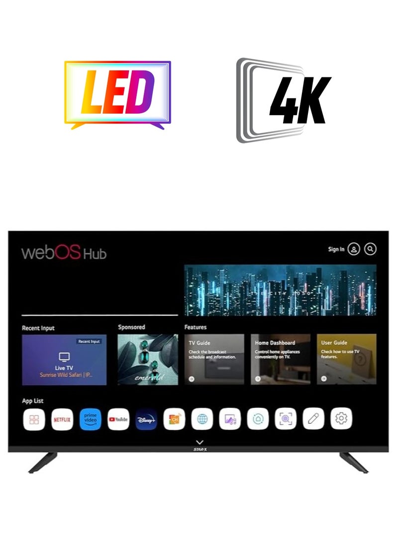 ستار إكس تلفزيون LED 4K UHD Smart WebOS Hub مقاس 65 بوصة مع صوت Dolby وجهاز استقبال مدمج  - Image 1