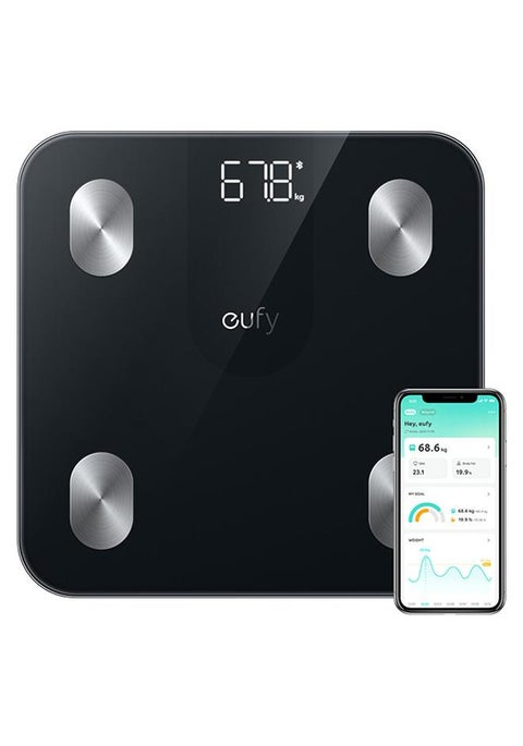 Smart Scale A1 With Bluetooth, Body Fat Scale, Wireless Digital Bathroom Scale, 12 Measurements, Weight/body Fat/bmi, Fitness Body Composition Analysis, Black, Lbs/kg.