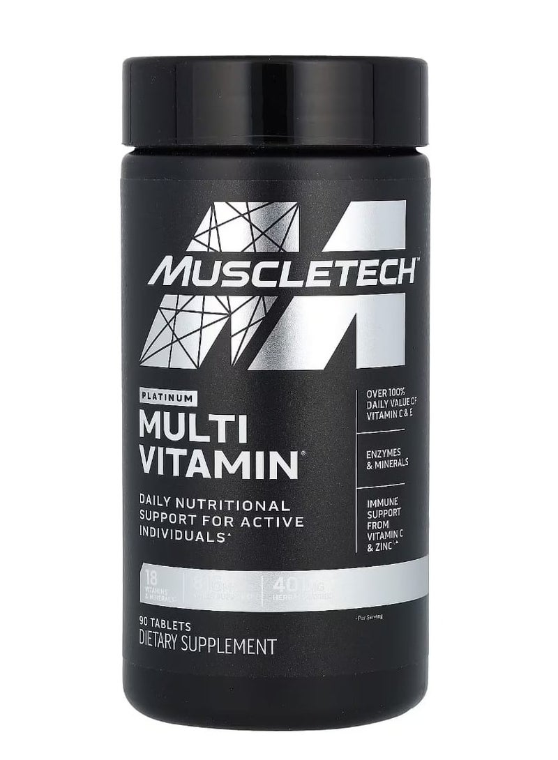 MuscleTech Platinum Multivitamin 90 Tablets - Image 1