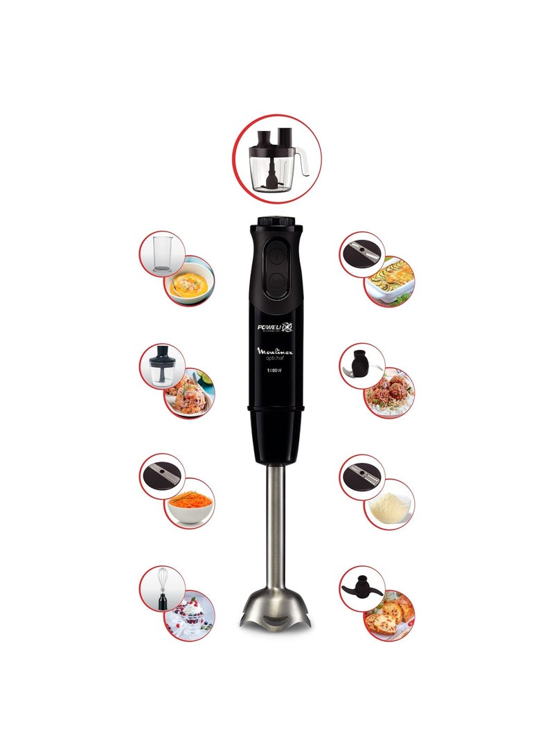 Moulinex - Optichef Hand Blender, 20 Functions, 3 L Food Processor, 500 ML Chopper, Whisk, DD6553EG - Image 1