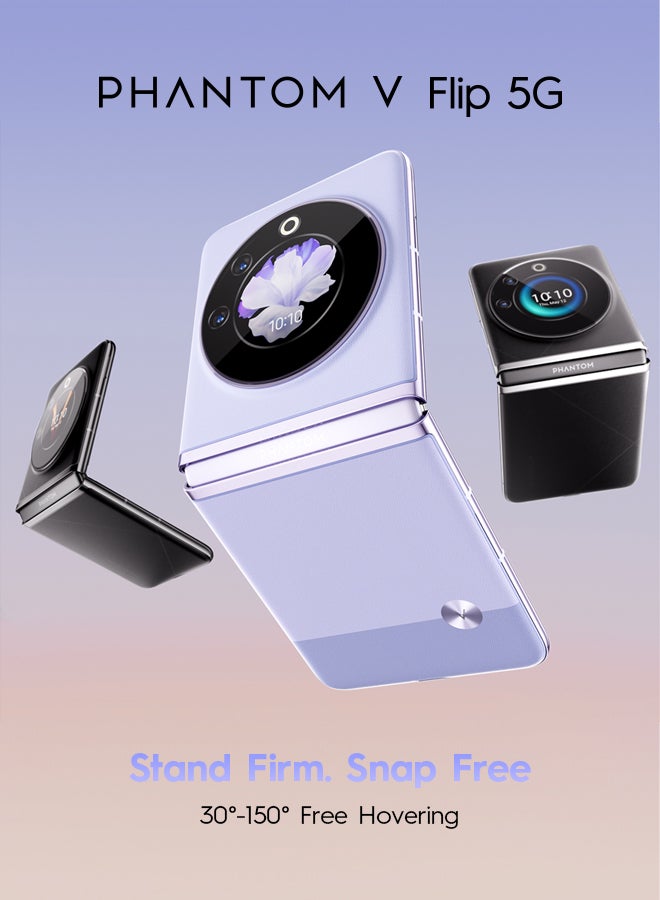 Phantom V Flip 5G Single SIM Mystic Dawn 8GB RAM 256GB - Middle East Version